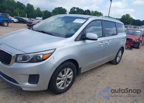 2016 Kia Sedona Lx из США, поврежденный, VIN KNDMB5C10G6118991